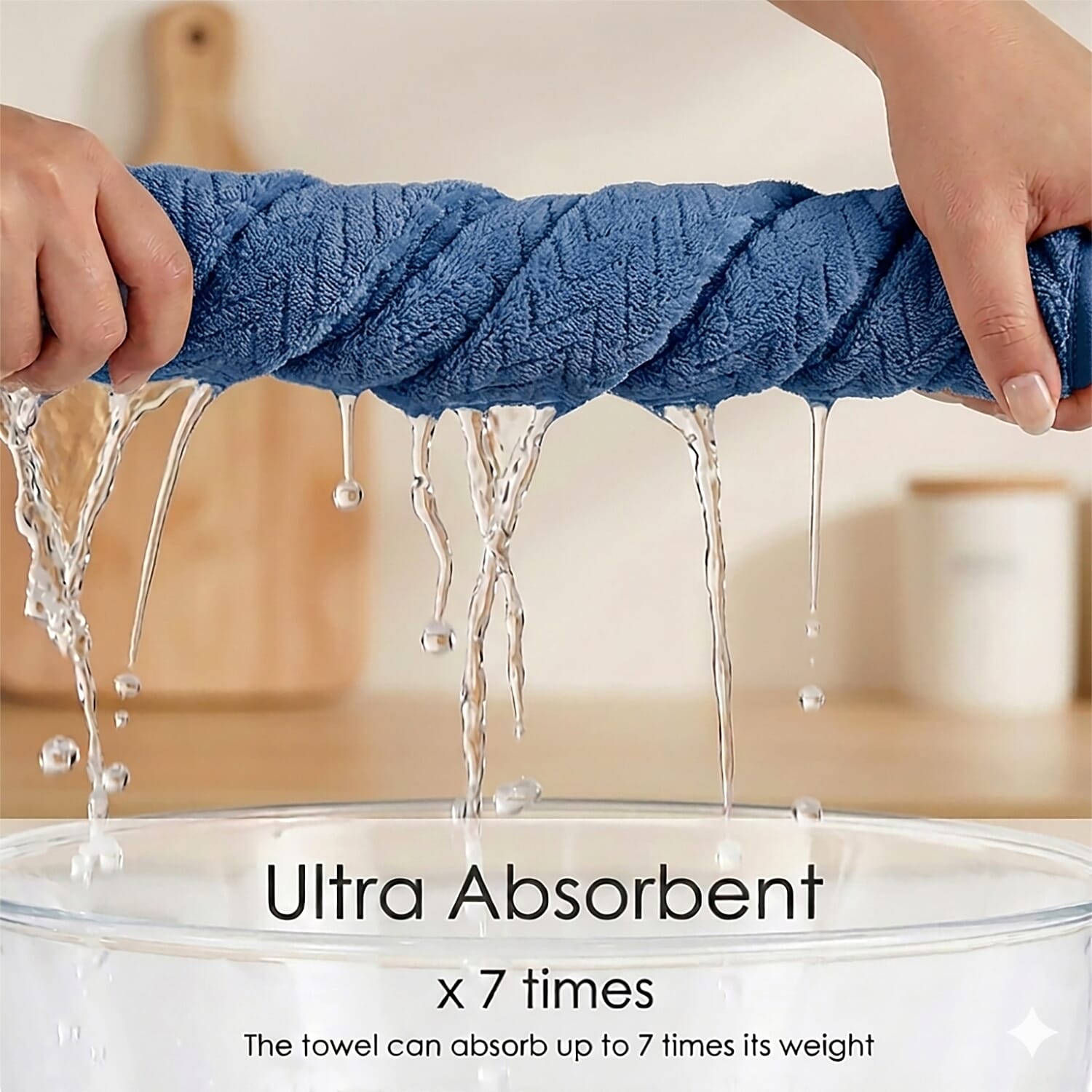 Livmore Woven Micro Towel (70 x140 cm) - Navy