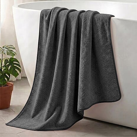 Livmore Woven Microfibre Towel (70 x140 cm) - Grey