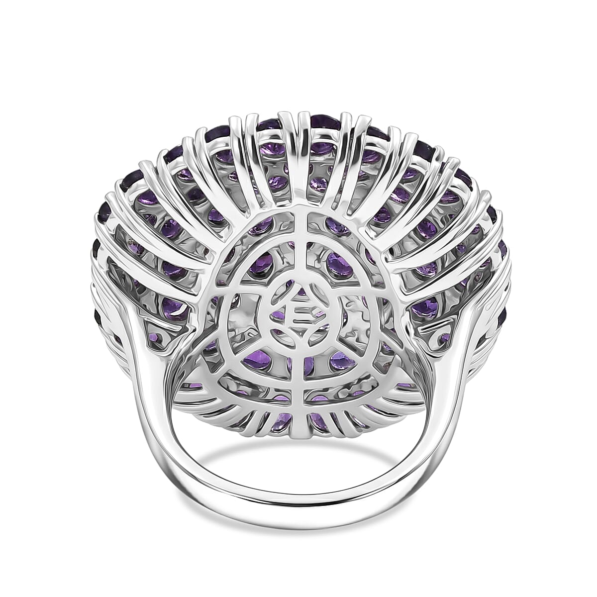 EverTrue - African Amethyst Cluster Ring 9.44 Ct.
