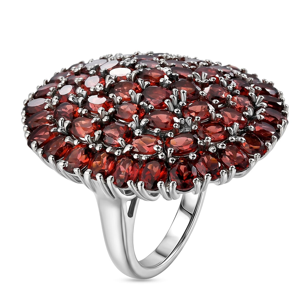 EverTrue - Red Garnet Cluster Ring 13.00 Ct.