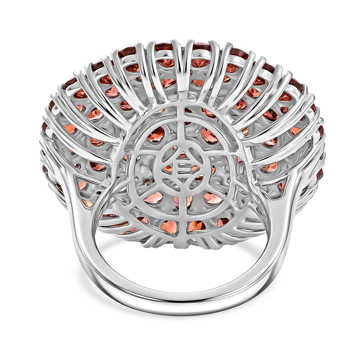 Natural Gemstone Cluster Ring