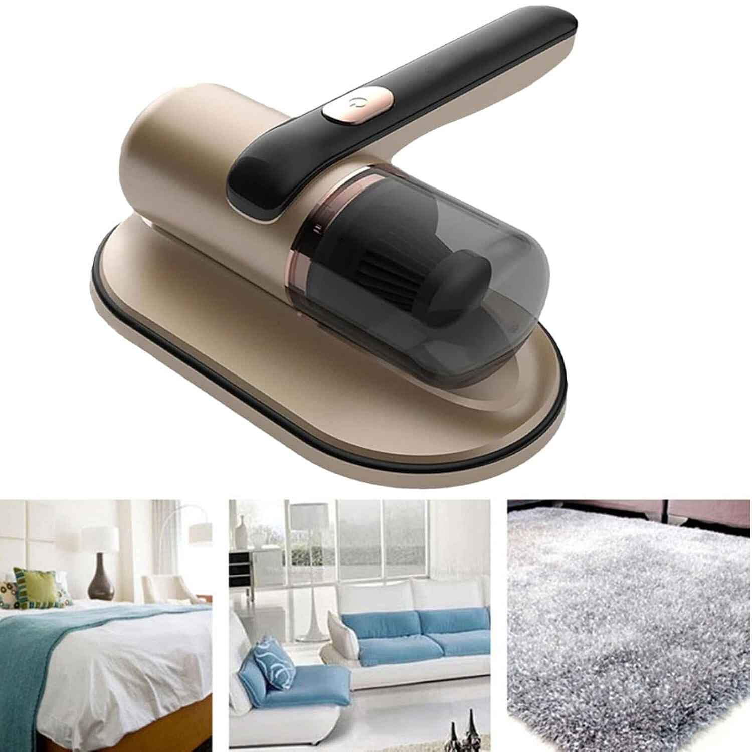 PICK OF THE DAY - UV Protected Hand Held Bed Vacuum Cleaner -  Gold