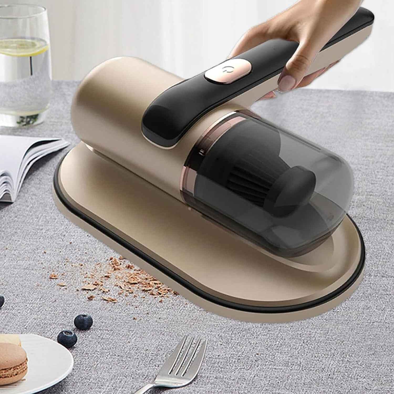 PICK OF THE DAY - UV Protected Hand Held Bed Vacuum Cleaner -  Gold
