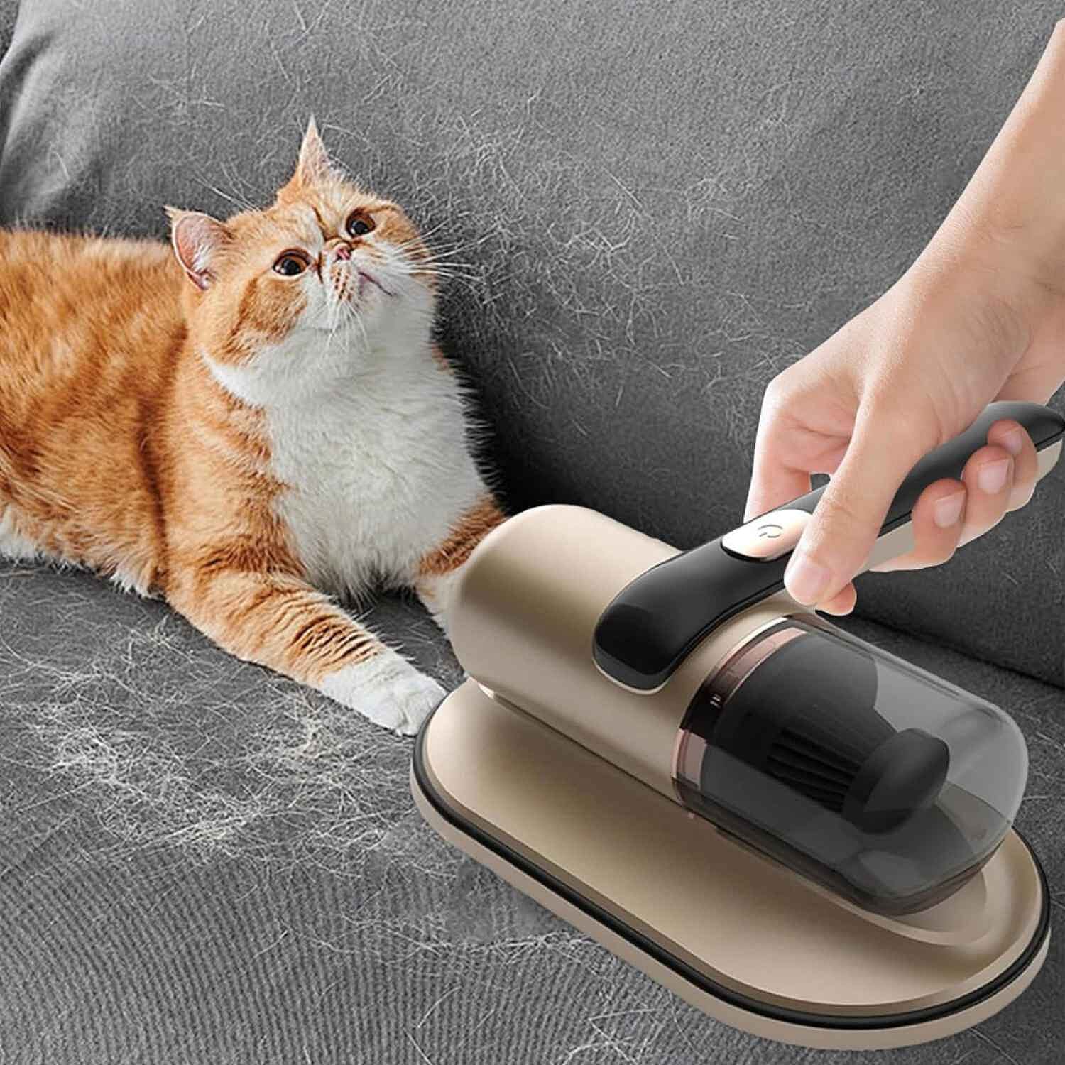 UV Protected Hand Held Bed Vacuum Cleaner -  Gold
