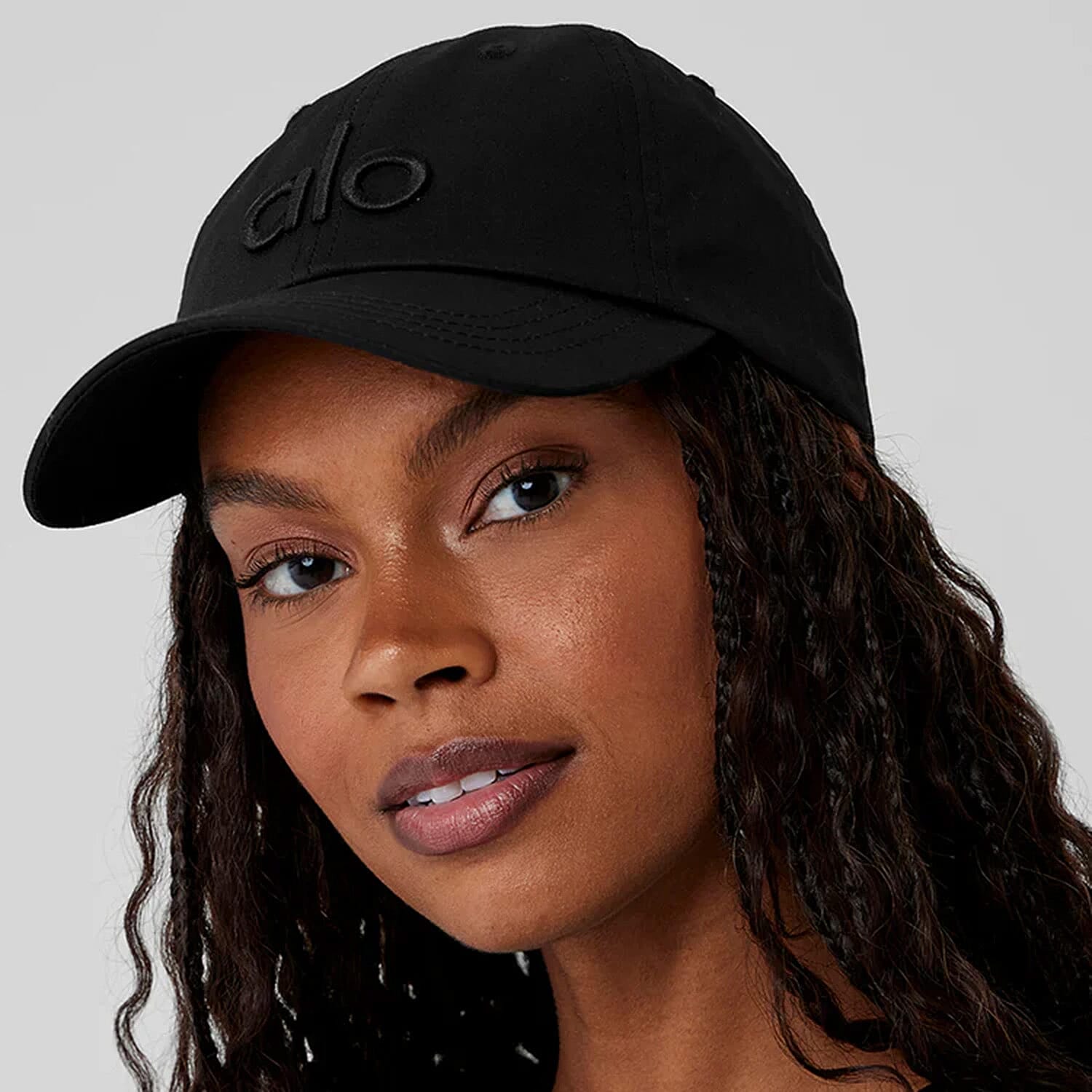 ALO 100% Cotton Adjustable Baseball Hat - Black