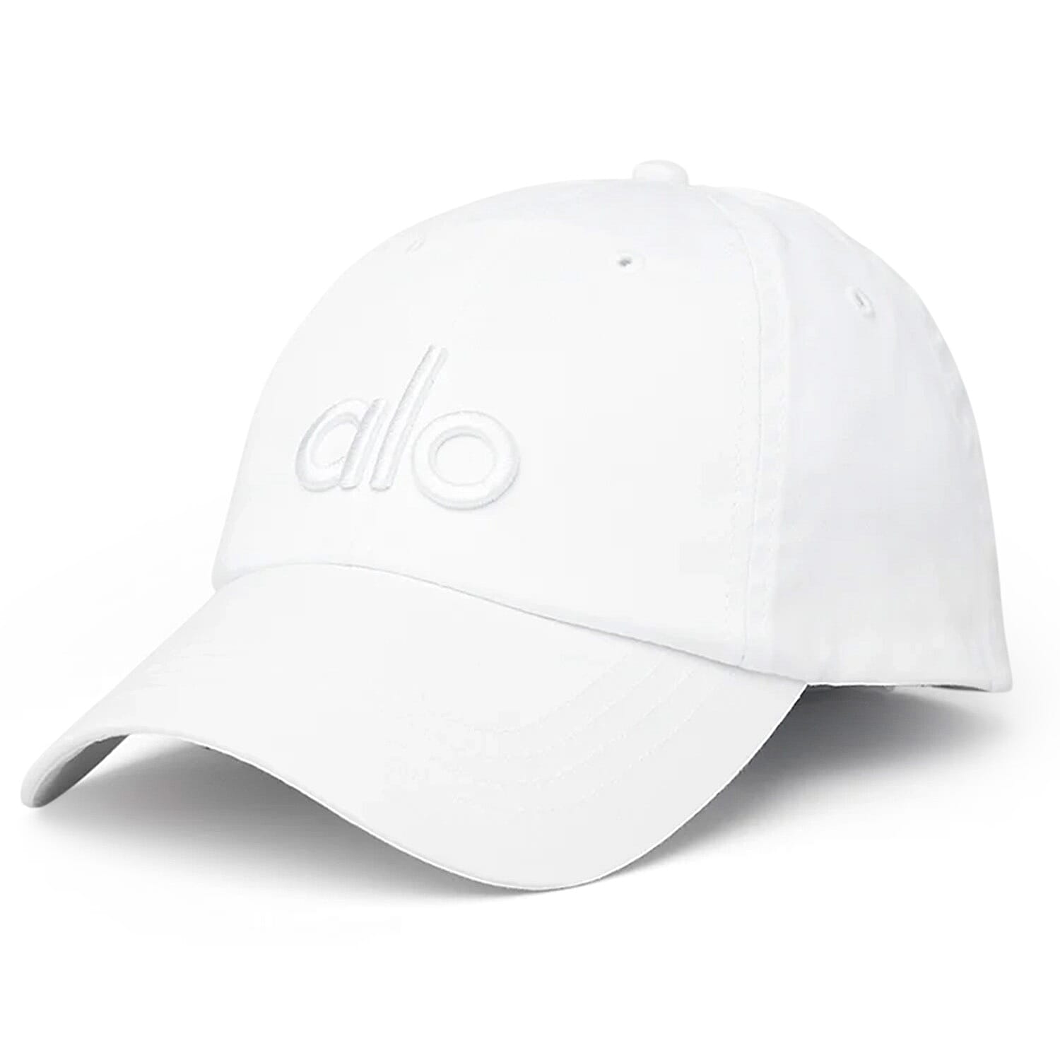 ALO 100% Cotton Adjustable Baseball Hat - White