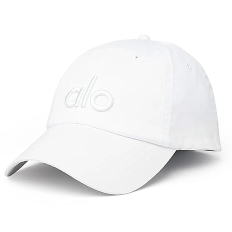 ALO 100% Cotton Adjustable Baseball Hat - White