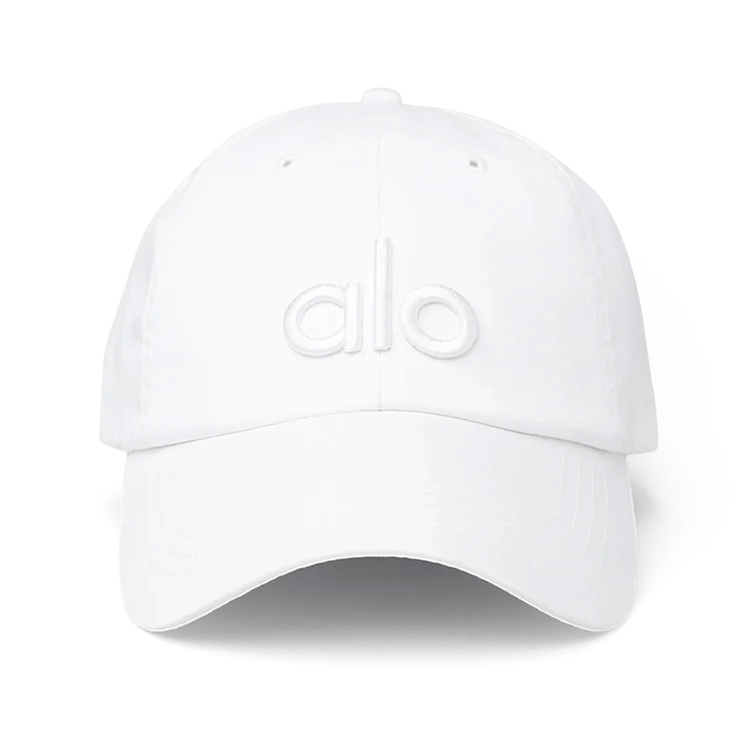 ALO 100% Cotton Adjustable Baseball Hat - White