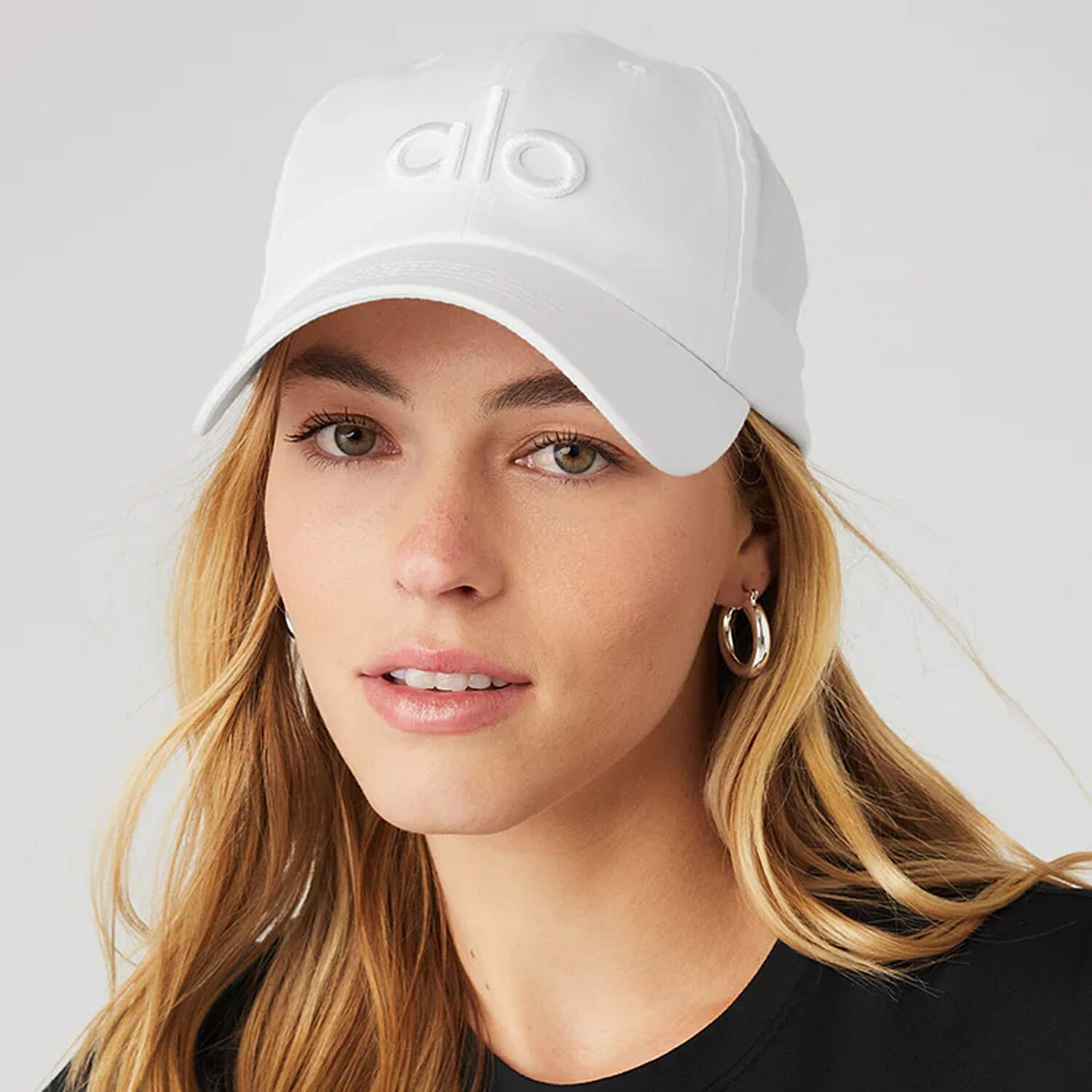 ALO 100% Cotton Adjustable Baseball Hat - White