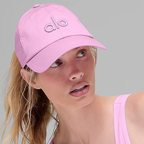 ALO 100% Cotton Adjustable Baseball Hat - Pink