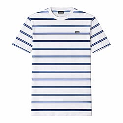 Bench Men's 100% Cotton Stripe Crew Neck Tee