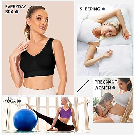 Comfortisse Set of 3 Veloform Bras (Size L) - Multi Colour