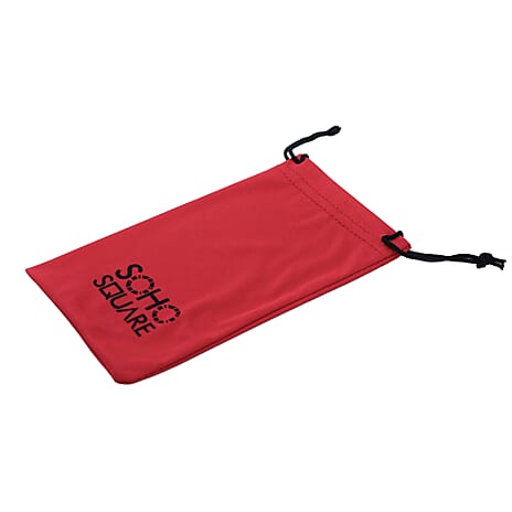 Soho Square-Barcelona C3 Ladies Green Hexagonal Acetate Sunglasses