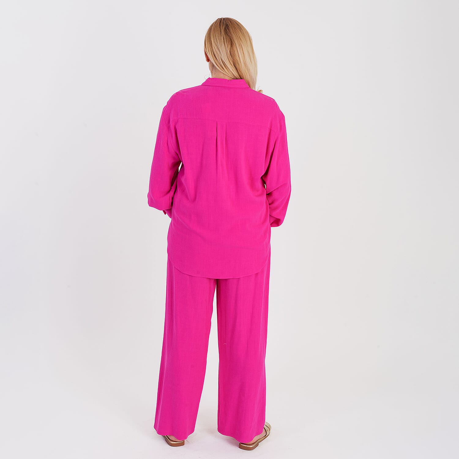 Marina Kaneva Button Down Shirt (Size 8) - Pink