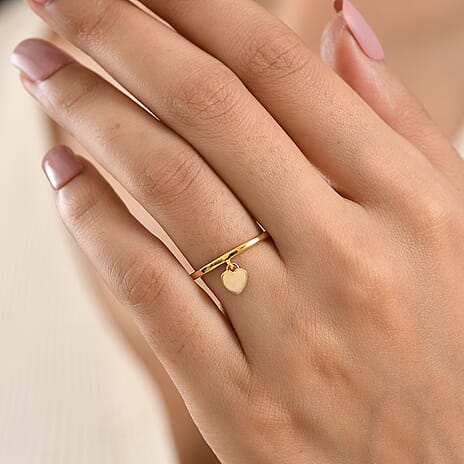 9K Yellow Gold Flash & 925 White Silver Ring