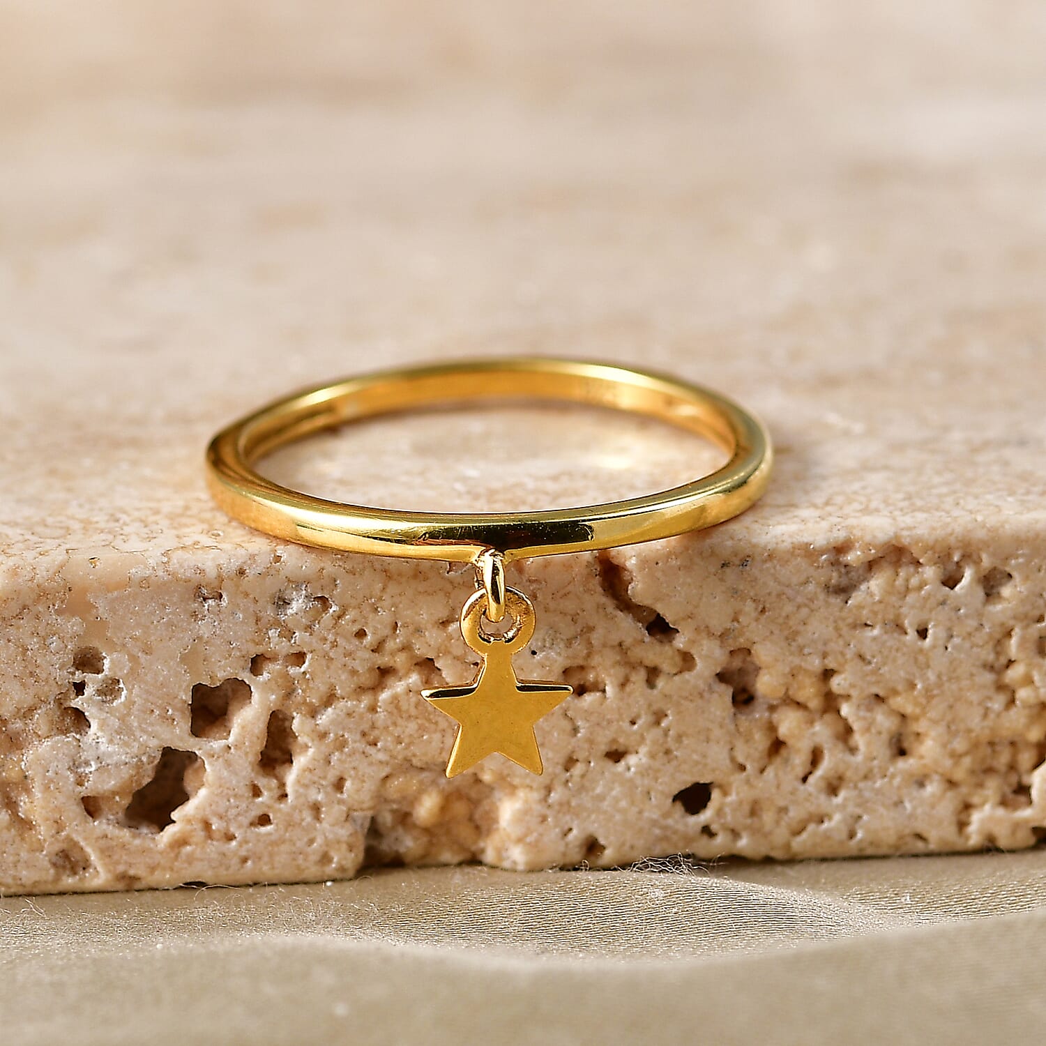 9K Yellow Gold Flash & 925 White Silver Ring