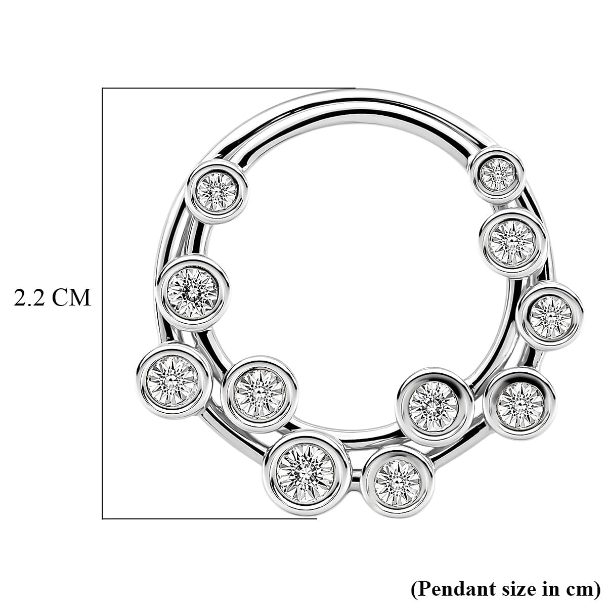 Designer Inspired - Natural White Diamond Bubble Pendant