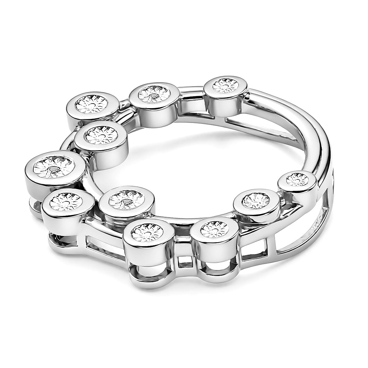 EverTrue - Natural White Diamond Circle Pendant