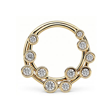 Designer Inspired - Natural White Diamond Bubble Pendant