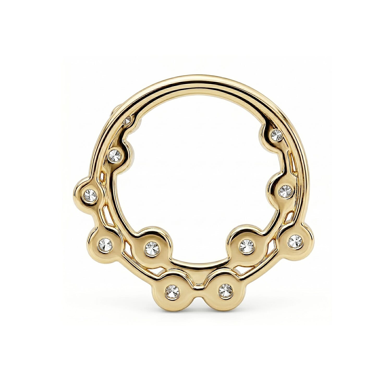 Designer Inspired - Natural White Diamond Bubble Pendant