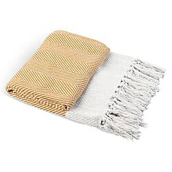 LIVMORE Cotton Patterned Throw Blanket