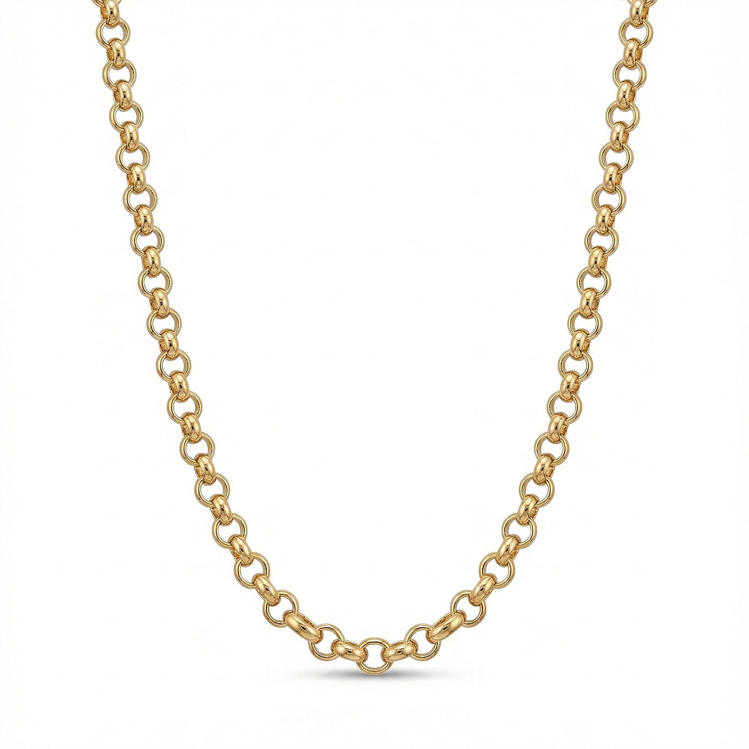 ITALIAN ROMA CLOSEOUT BUY - 9K Yellow Gold Belcher Necklace  (Size - 22) with Lobster Clasp, Gold Wt. 10.25 Gms