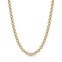 ITALIAN ROMA CLOSEOUT BUY - 9K Yellow Gold Belcher Necklace  (Size - 22) with Lobster Clasp, Gold Wt. 10.25 Gms