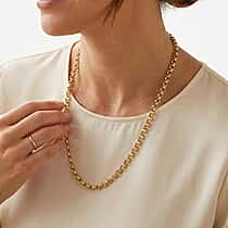 ITALIAN ROMA CLOSEOUT BUY - 9K Yellow Gold Belcher Necklace  (Size - 22) with Lobster Clasp, Gold Wt. 10.25 Gms
