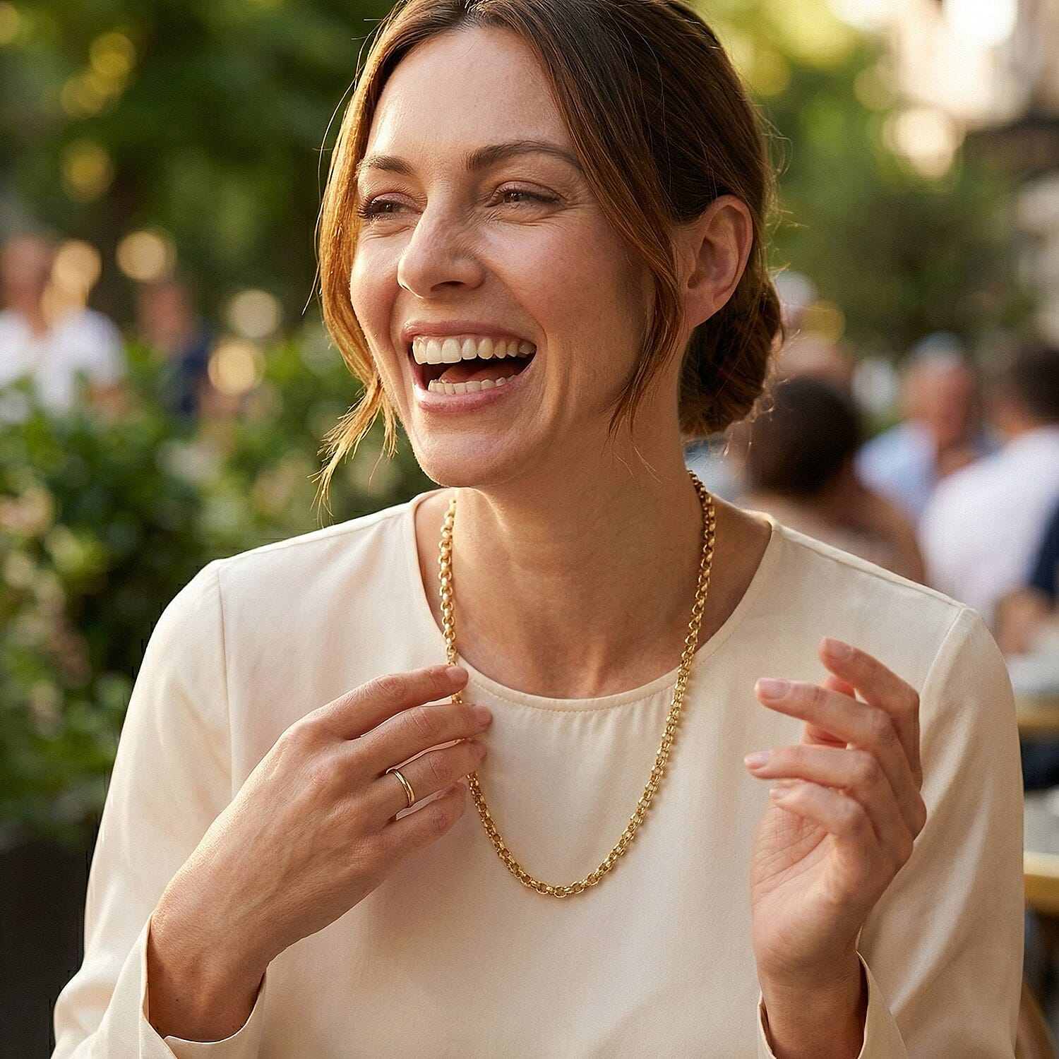 ITALIAN ROMA CLOSEOUT BUY - 9K Yellow Gold Belcher Necklace  (Size - 22) with Lobster Clasp, Gold Wt. 10.25 Gms