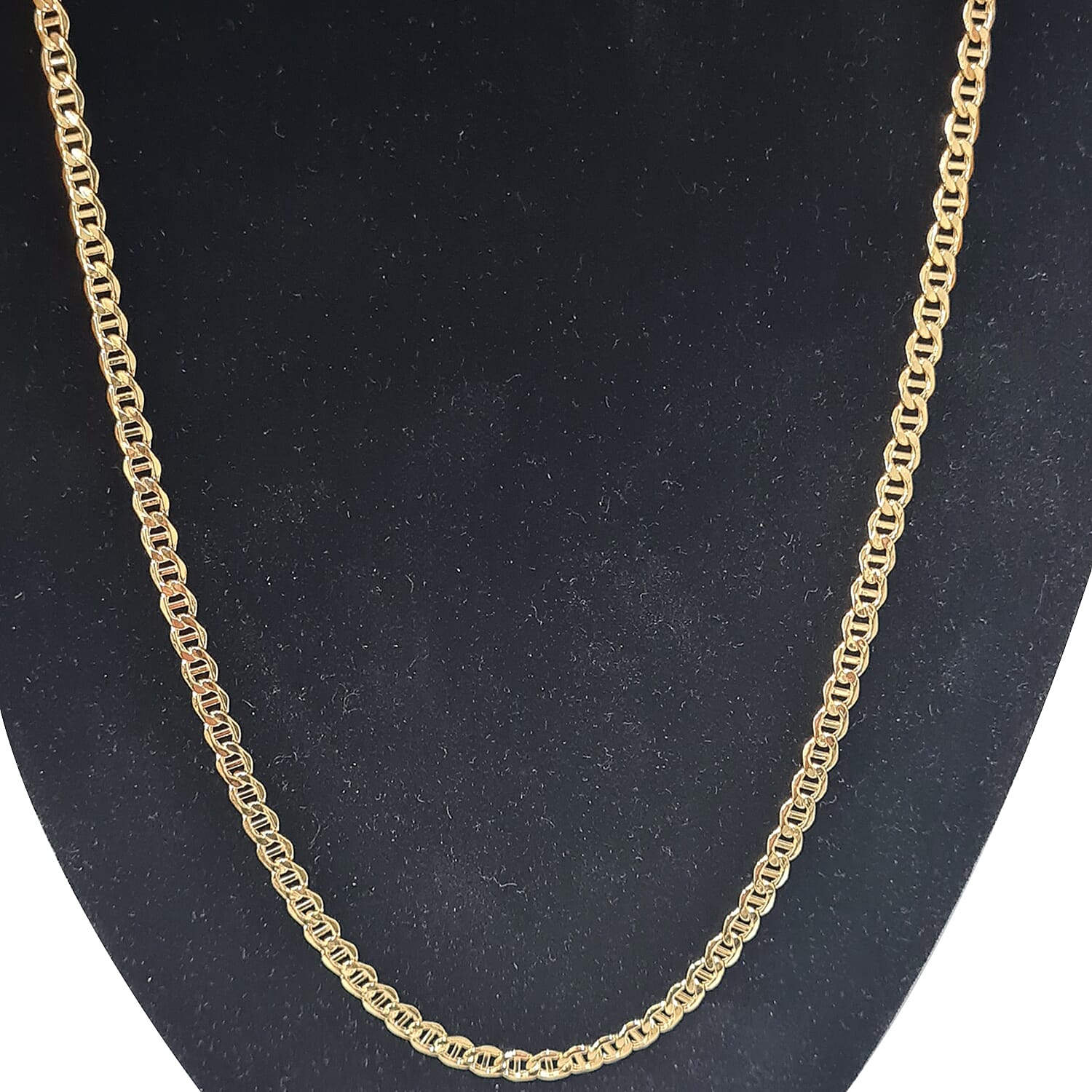 FIRST TIME EVER - 9K Yellow Gold Mariner Chain (Size - 20) with Lobster Clasp, Gold Wt. 4.00 Gms