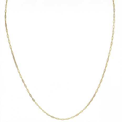 Mega Deal- 9K Yellow Gold Paperclip (Size - 22) with Spring Ring Clasp