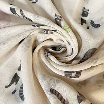 https://tjcuk.sirv.com/Products/85/1/8519242/Raccoon-Print-Frayed-Scarf-Size-70-x-180-Cm-Beige_8519242_1.jpg?w=342&h=342