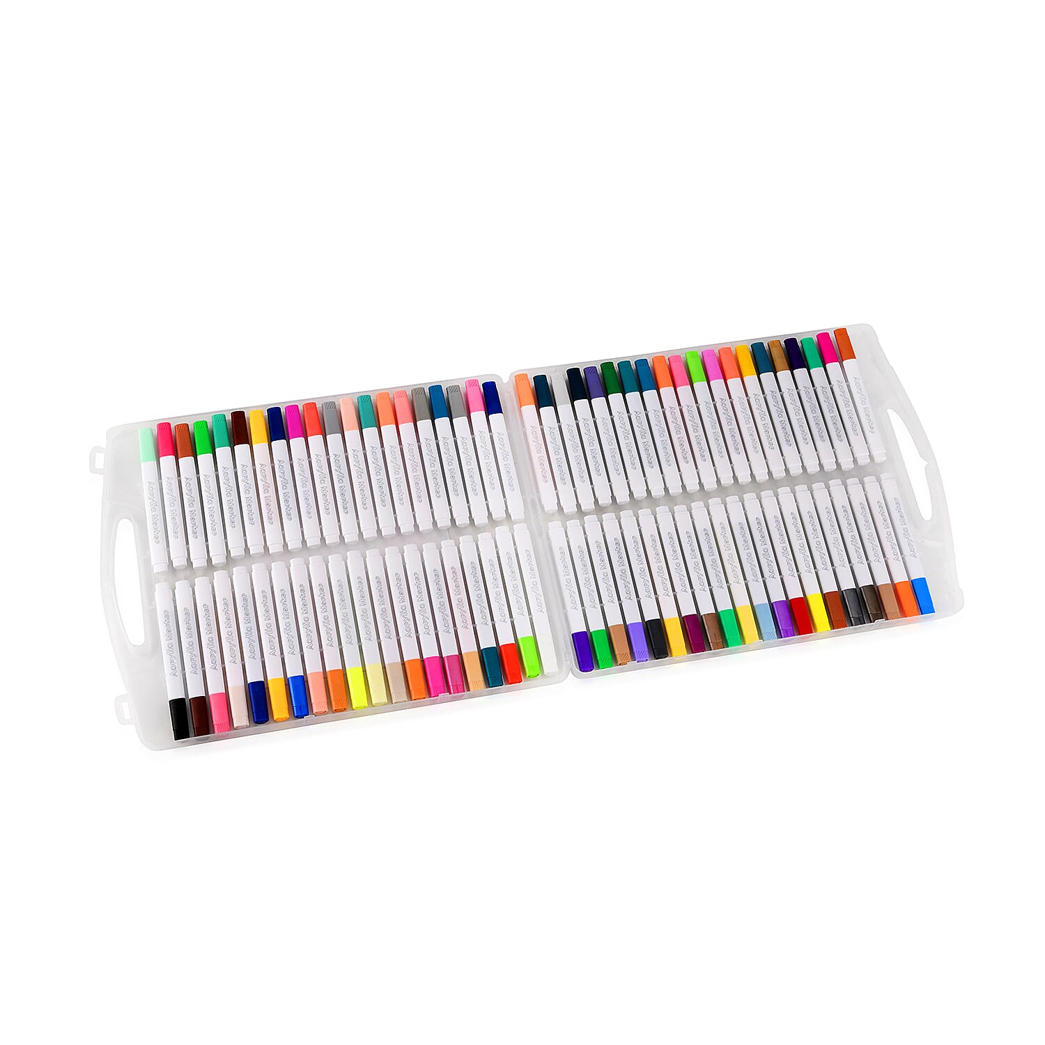 80-Color Water-Based Acrylic Marker Pen Set - Multicolour