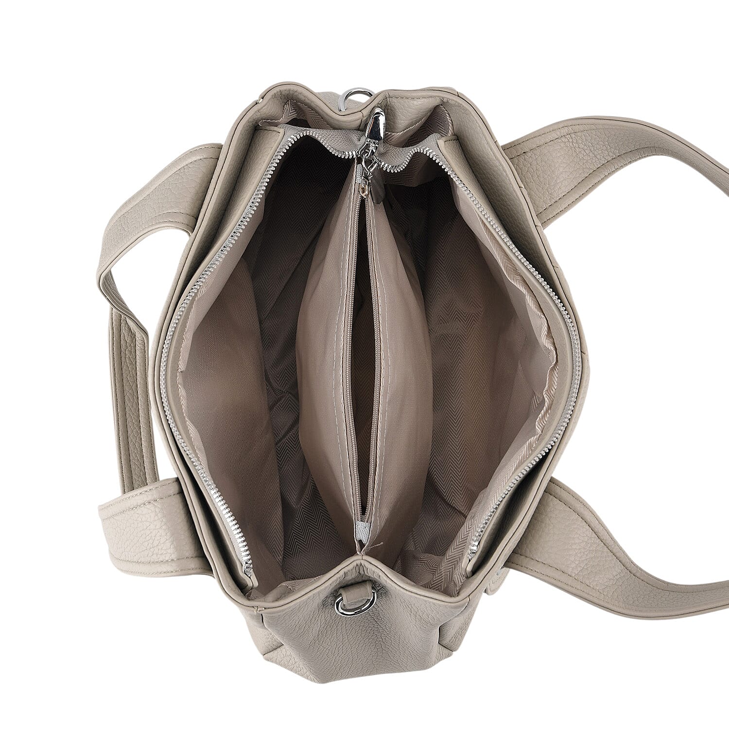 Designer Inspired - Dual-Handle Convertible Crossbody & Shoulder Handbag - Light Green