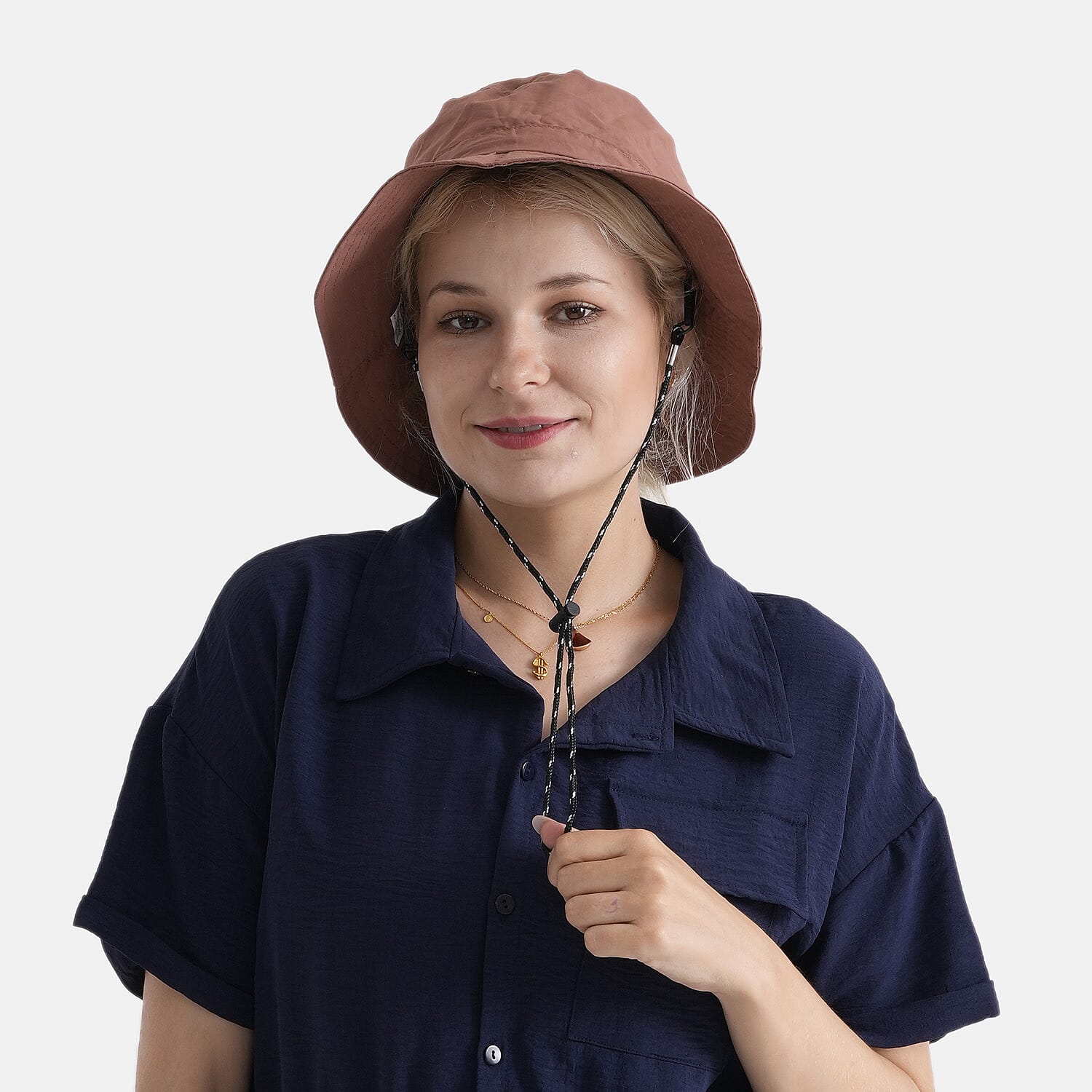 Lifestyle Foldable Sun Hat (58cm) - Terracotta