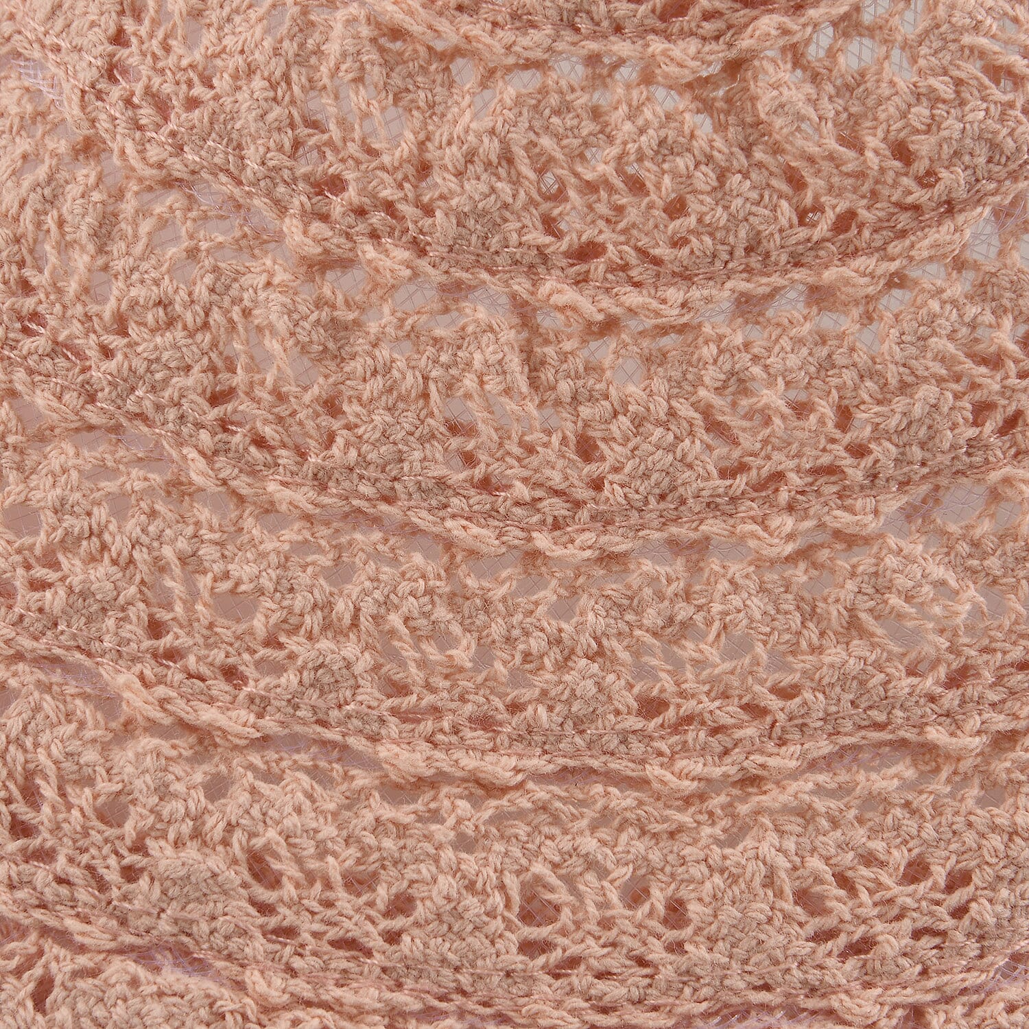 Lifestyle 100% Paper Floral Texture Straw Hat (57-58cm) - Pink