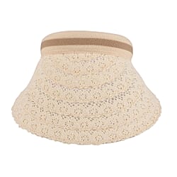 Lifestyle 100% Paper Floral Texture Straw Hat (57-58cm) - Pink