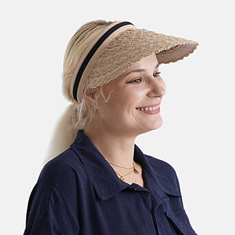 https://tjcuk.sirv.com/Products/85/1/8519858/Lifestyle-100-Paper-Floral-Texture-Straw-Hat-57-58cm-Light-Khaki_8519858_1.jpg?w=342&h=342