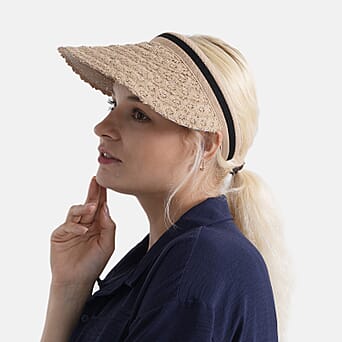 https://tjcuk.sirv.com/Products/85/1/8519858/Lifestyle-100-Paper-Floral-Texture-Straw-Hat-57-58cm-Light-Khaki_8519858_2.jpg?w=342&h=342