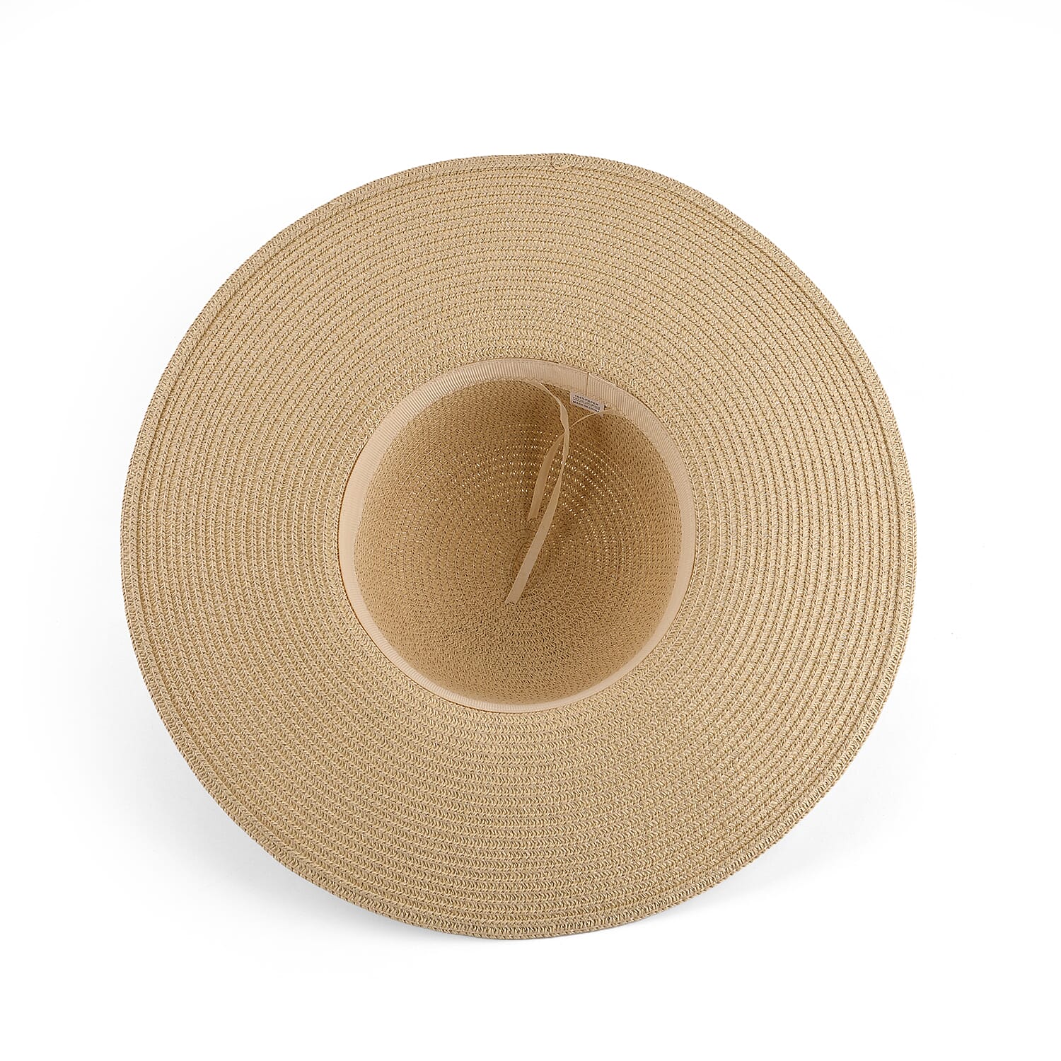 Paper Patterned Hat, Cap and Earmuff (Size 58x1 cm) - Beige