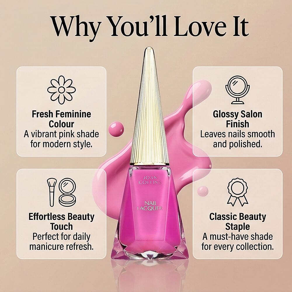 NAIL POLISH - Lacquer (12ml) - FONTAINE (Hot Pink)