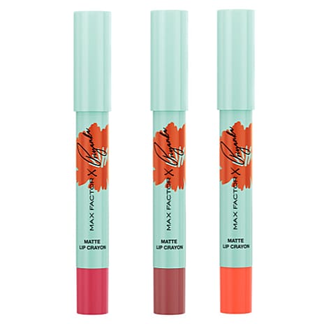 Set of 3- Max Factor Priyanka Lip Crayon (Includes Hibiscus, Mauve Love & Orange Grace)