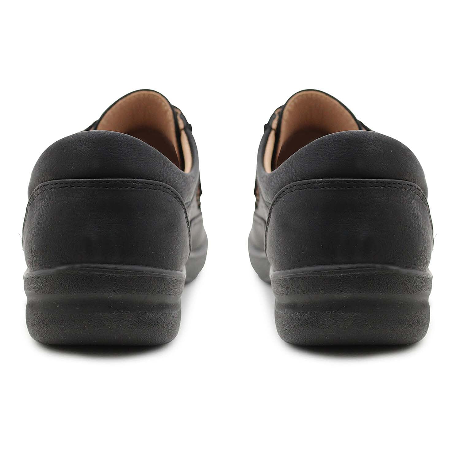 Cushion Walk Sophia Ladies Comfort Shoe With Double Touch And Close Fastening And Massage Insock 