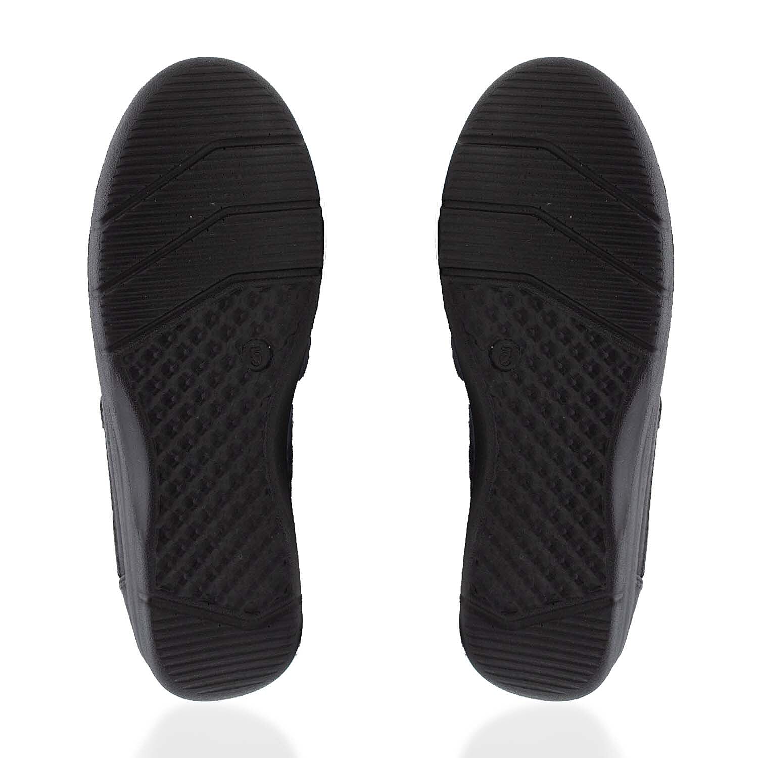 Cushion Walk Sophia Ladies Comfort Shoe With Double Touch And Close Fastening And Massage Insock 