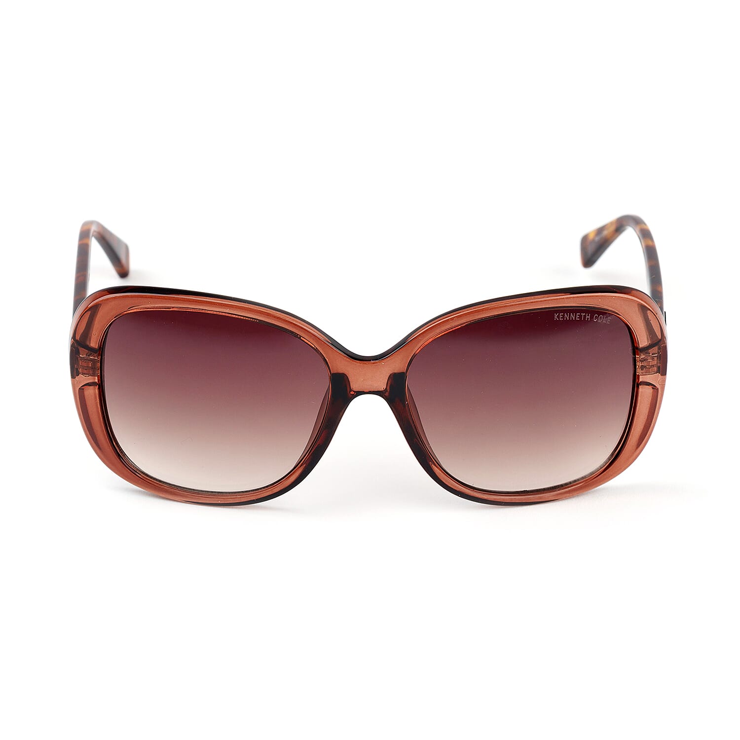 Shiny Dark Brown Sunglasses - Gradient Brown Lenses