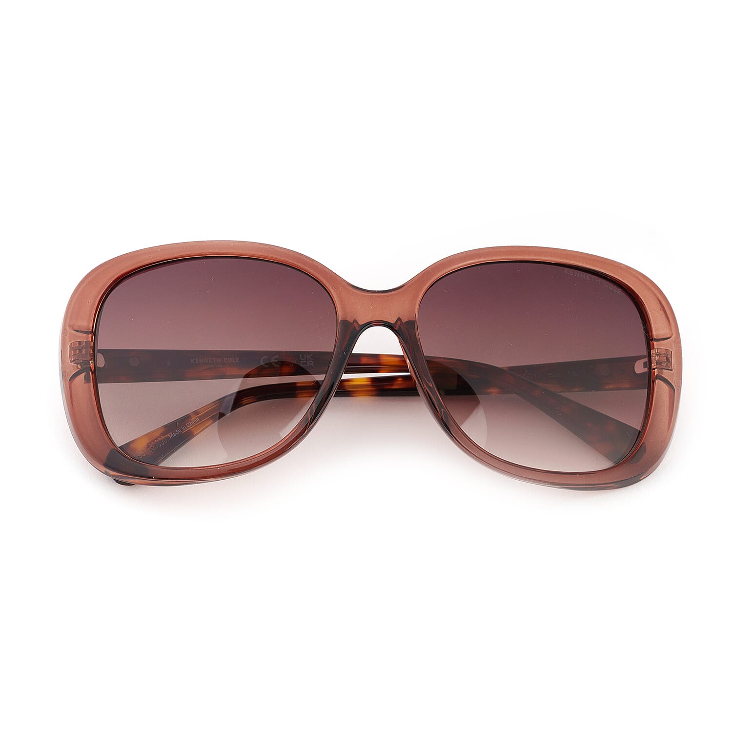 Shiny Dark Brown Sunglasses - Gradient Brown Lenses