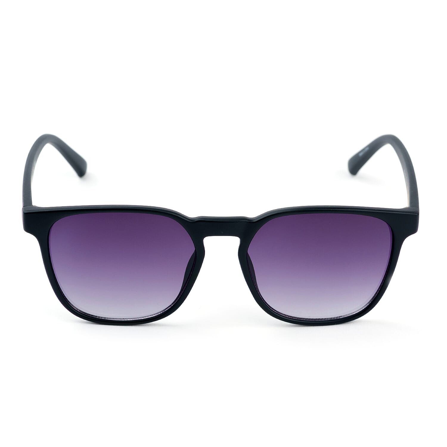 Kenneth Cole Reaction-Matte Black Modern Sunglasses with Gradient Smoke Lenses