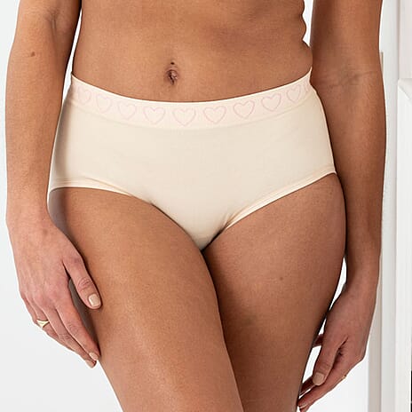 Cancer Research Uk SeamLess Comfort Smooth FuLL Brief (Size M) - Blush