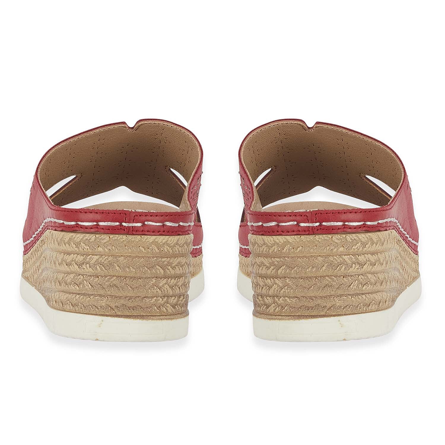 Emma Diamante Trim Ladies Wedge Sandals