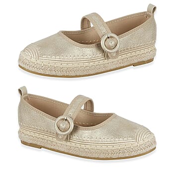 https://tjcuk.sirv.com/Products/85/2/8520710/Mellow-Ladies-Espadrille-Ballerina-Shoes-With-Buckle-Detail-Size-6-Gol_8520710.jpg?w=342&h=342